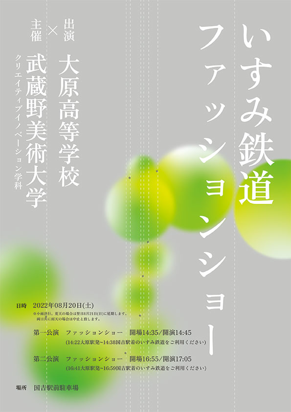 いすみ鉄道で武蔵野美術大学クリエイティブイノベーション学科によるファッションショーを開催！